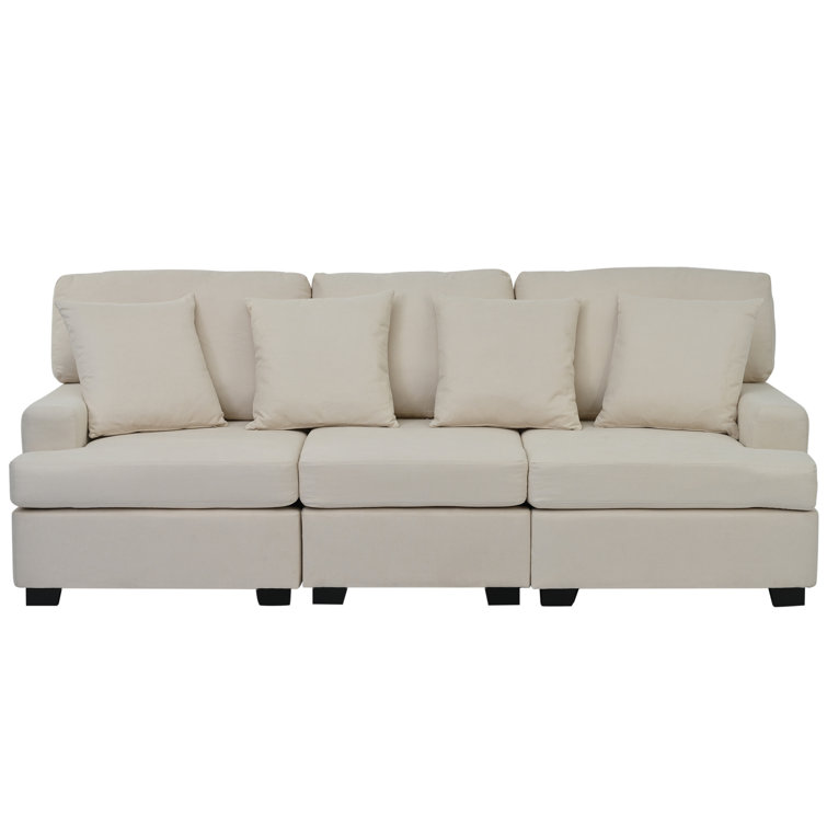 Corrigan Studio® U_STYLE 3 Seat Sofa with Removable Back and Seat